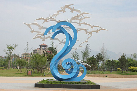 High quality stainless steel bird sculpture for sales